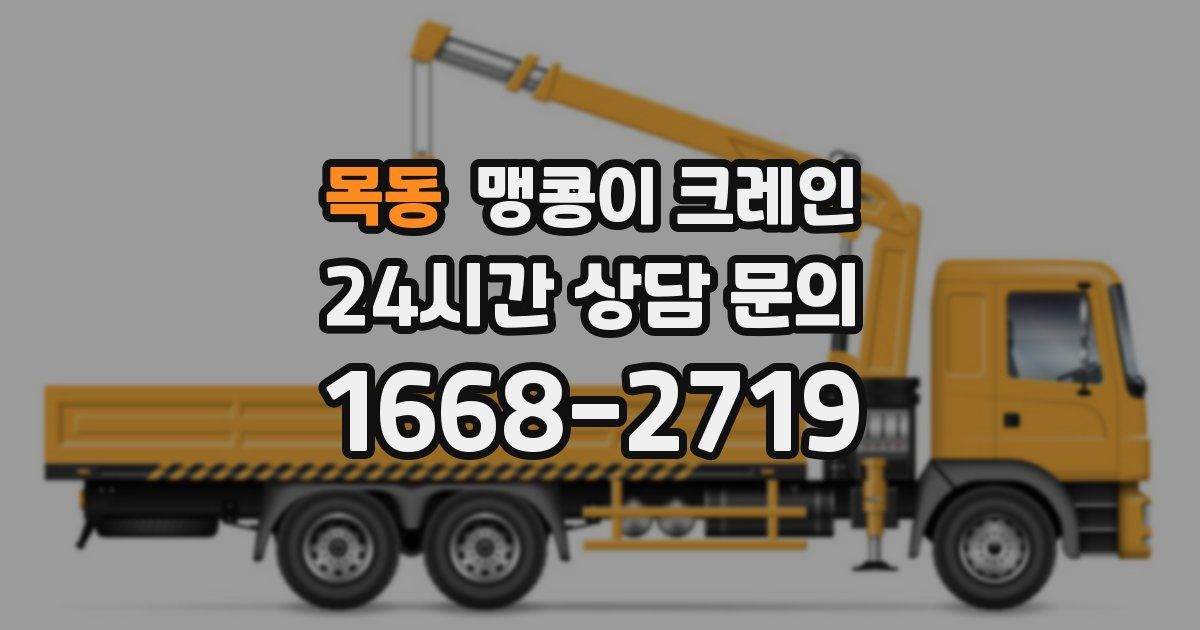 목동 맹콩이 크레인