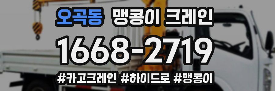 오곡동 맹콩이 크레인