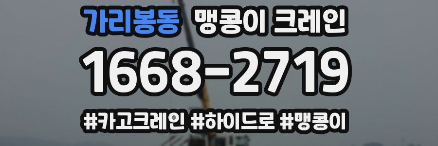 가리봉동 맹콩이 크레인