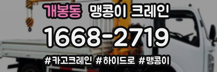 개봉동 맹콩이 크레인