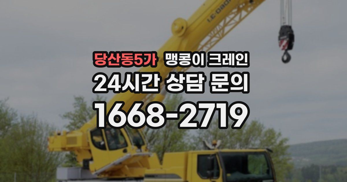 당산동5가 맹콩이 크레인