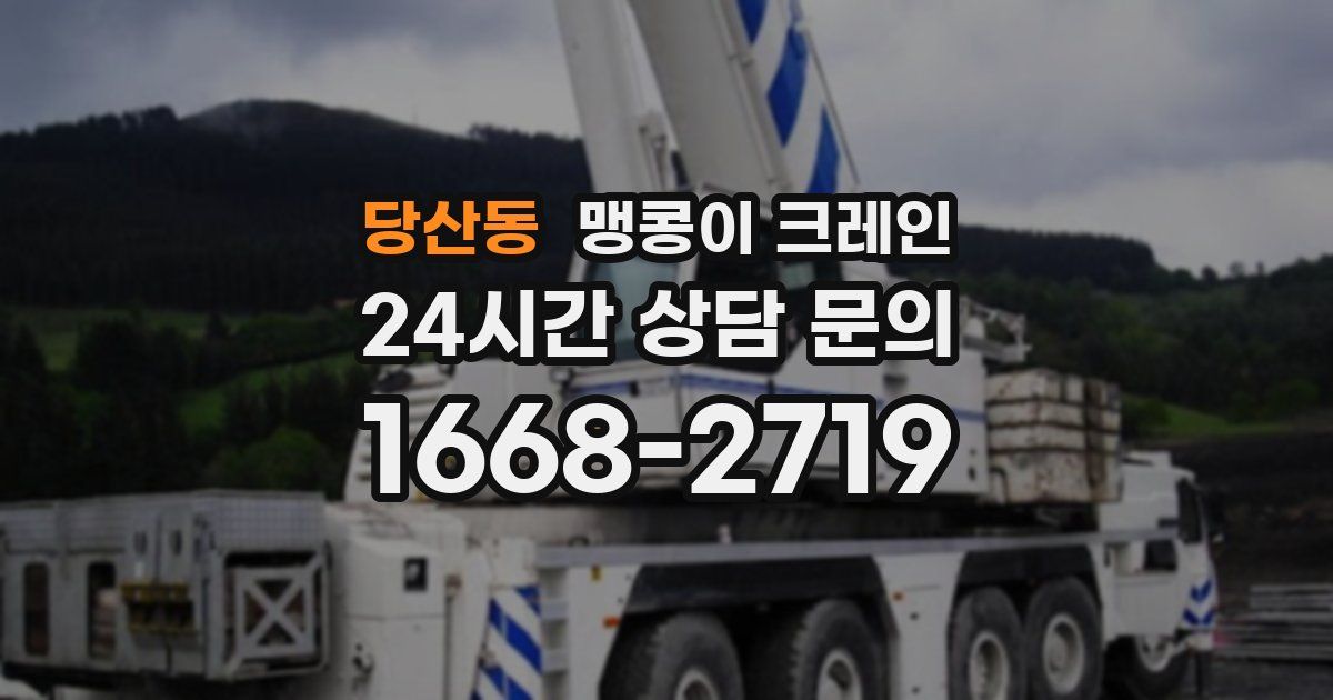 당산동 맹콩이 크레인