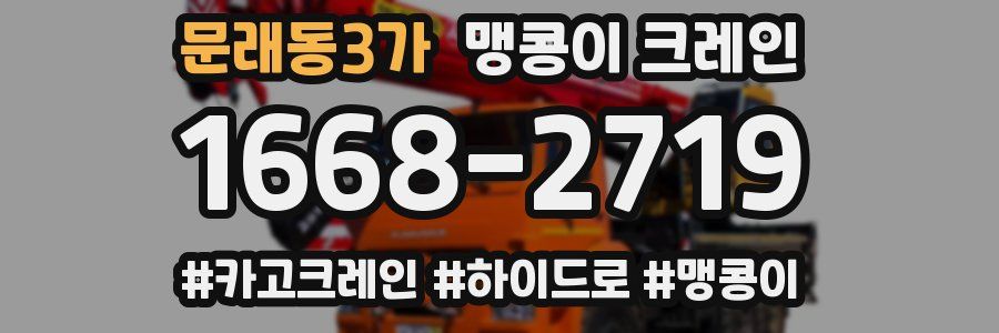 문래동3가 맹콩이 크레인