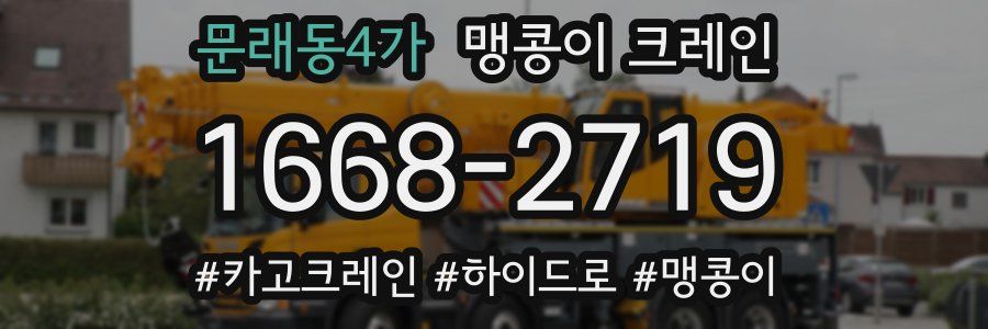 문래동4가 맹콩이 크레인