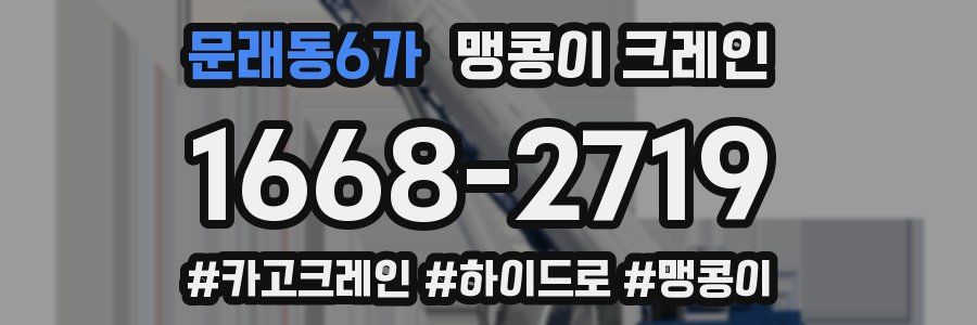 문래동6가 맹콩이 크레인