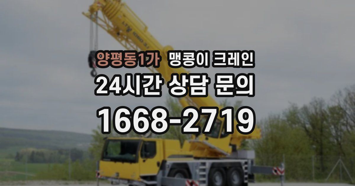 양평동1가 맹콩이 크레인