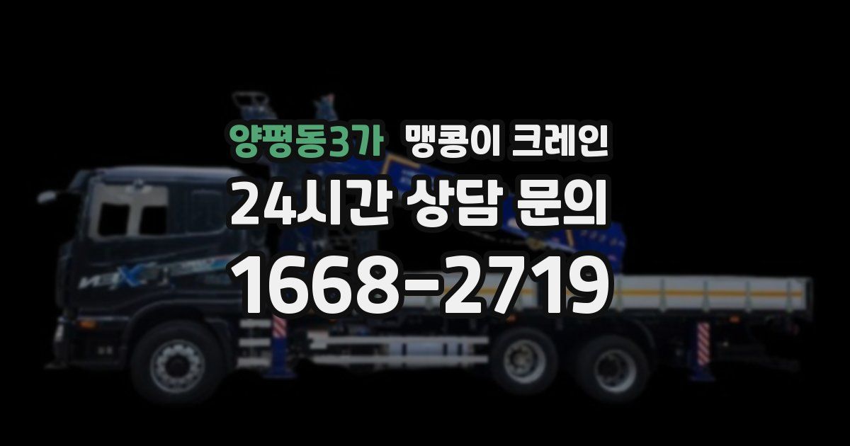 양평동3가 맹콩이 크레인