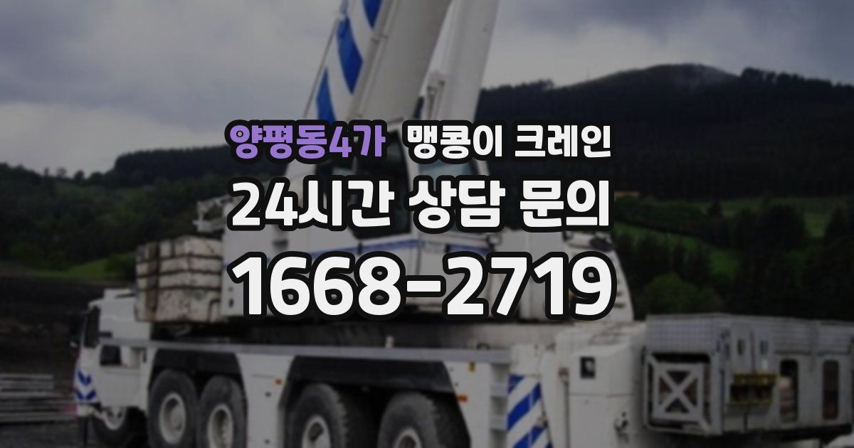 양평동4가 맹콩이 크레인