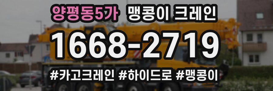 양평동5가 맹콩이 크레인
