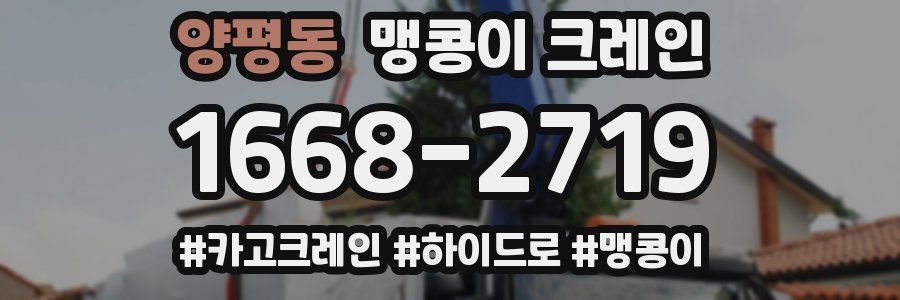 양평동 맹콩이 크레인