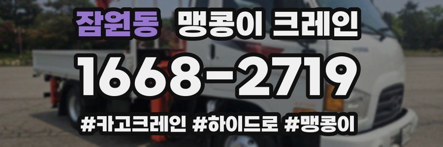 잠원동 맹콩이 크레인