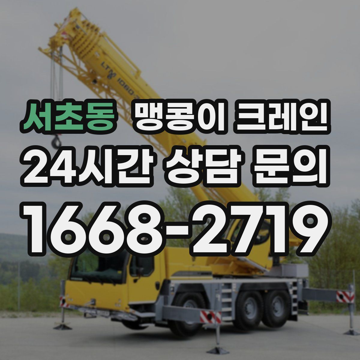 서초동 맹콩이 크레인