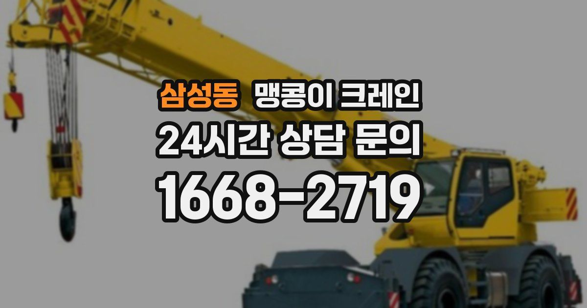 삼성동 맹콩이 크레인