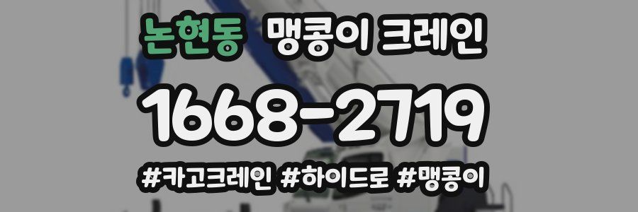 논현동 맹콩이 크레인