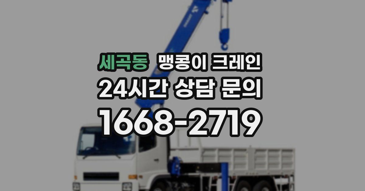 세곡동 맹콩이 크레인