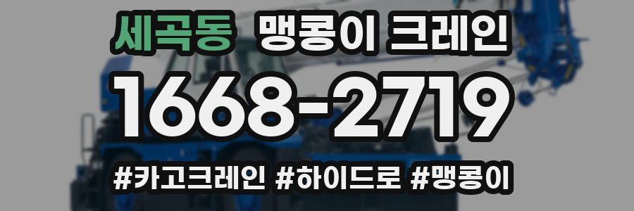 세곡동 맹콩이 크레인
