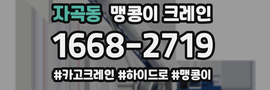 자곡동 맹콩이 크레인