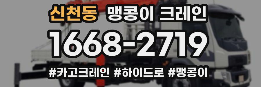 신천동 맹콩이 크레인