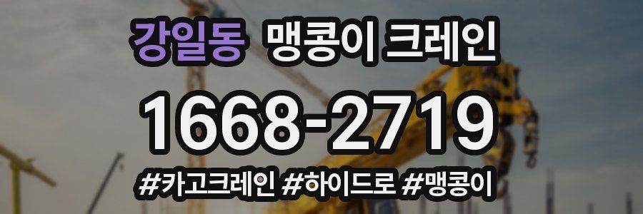 강일동 맹콩이 크레인