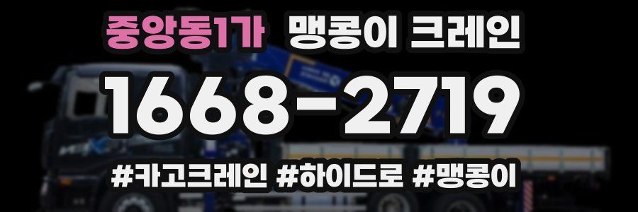 중앙동1가 맹콩이 크레인