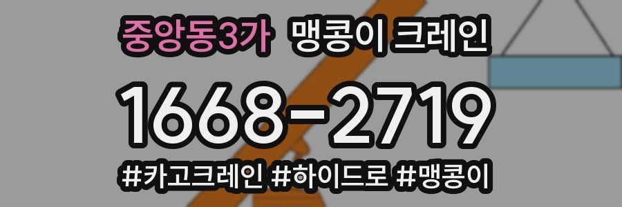 중앙동3가 맹콩이 크레인