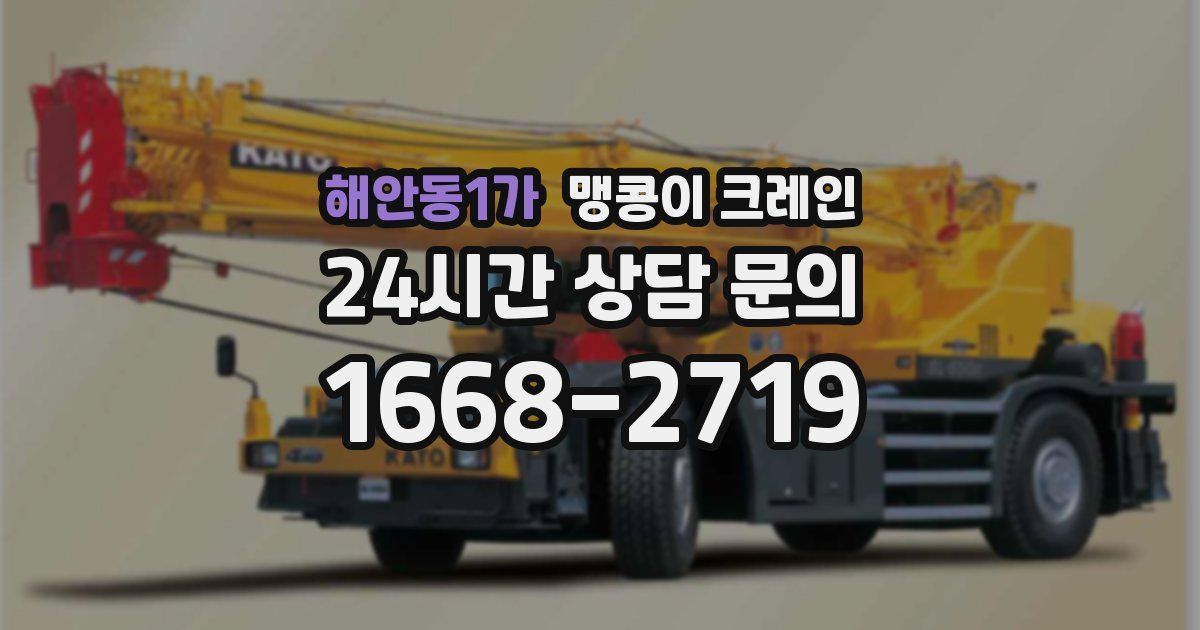 해안동1가 맹콩이 크레인