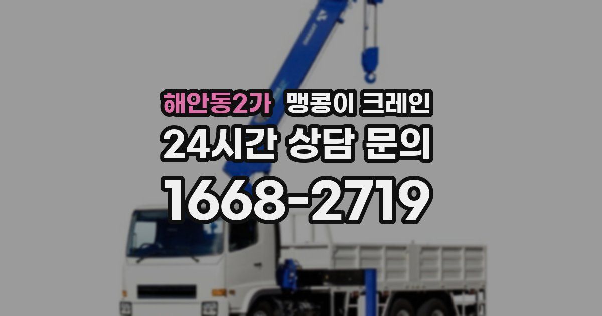 해안동2가 맹콩이 크레인