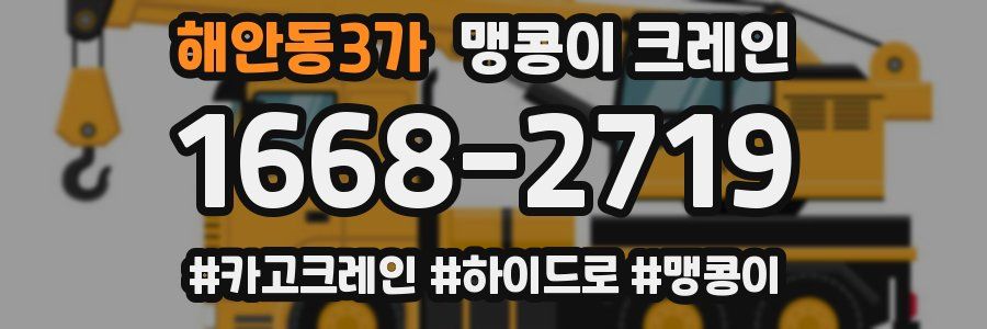 해안동3가 맹콩이 크레인