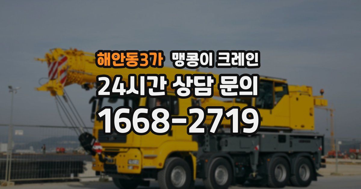 해안동3가 맹콩이 크레인