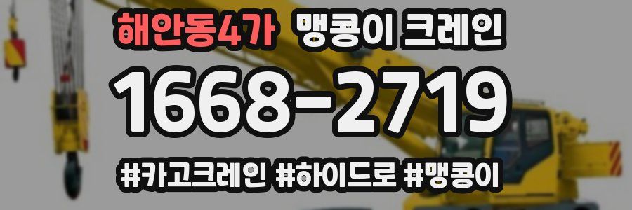 해안동4가 맹콩이 크레인