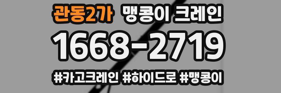 관동2가 맹콩이 크레인