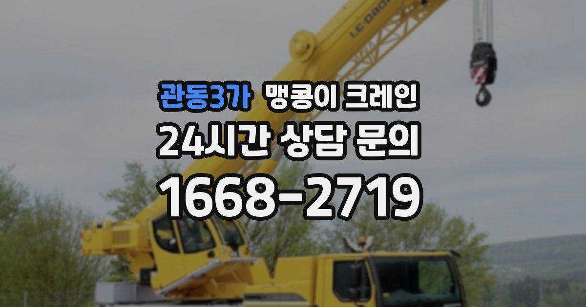 관동3가 맹콩이 크레인