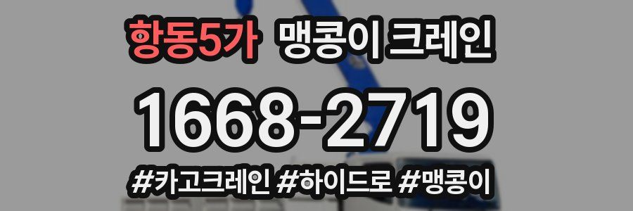 항동5가 맹콩이 크레인