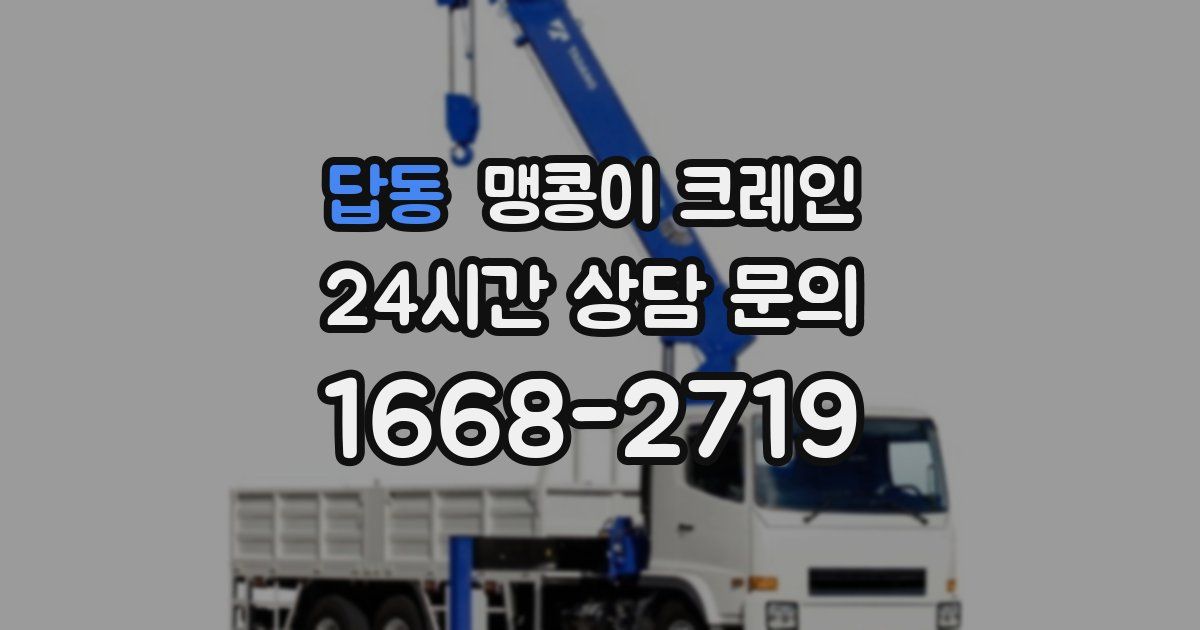 답동 맹콩이 크레인