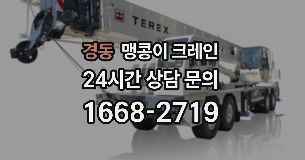 경동 맹콩이 크레인