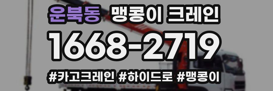 운북동 맹콩이 크레인