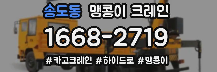 송도동 맹콩이 크레인