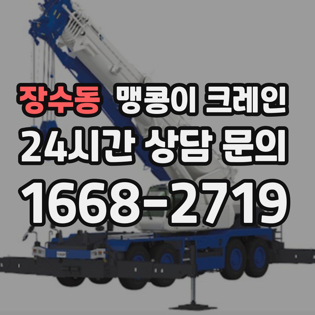 장수동 맹콩이 크레인