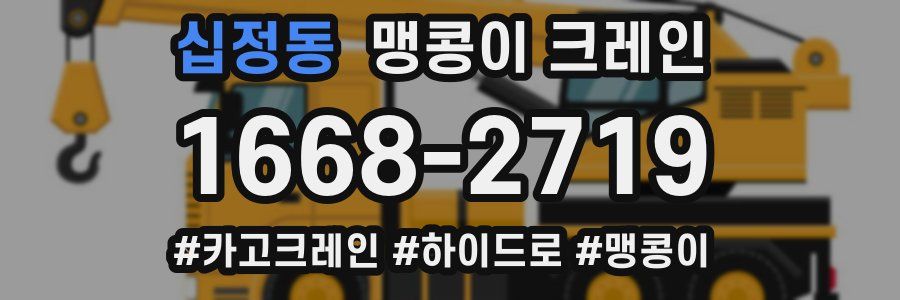 십정동 맹콩이 크레인