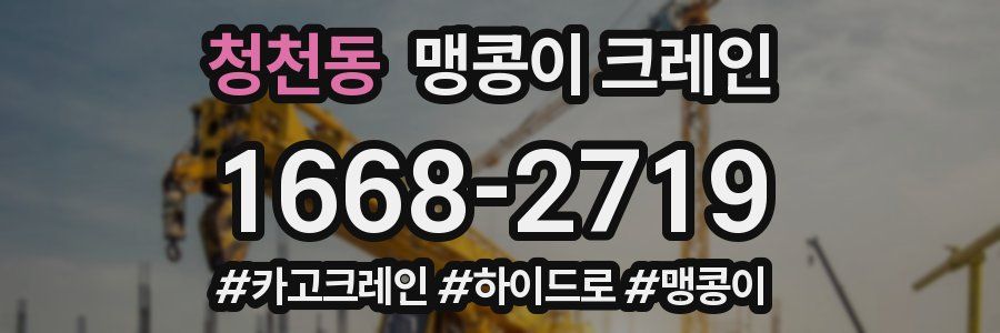 청천동 맹콩이 크레인