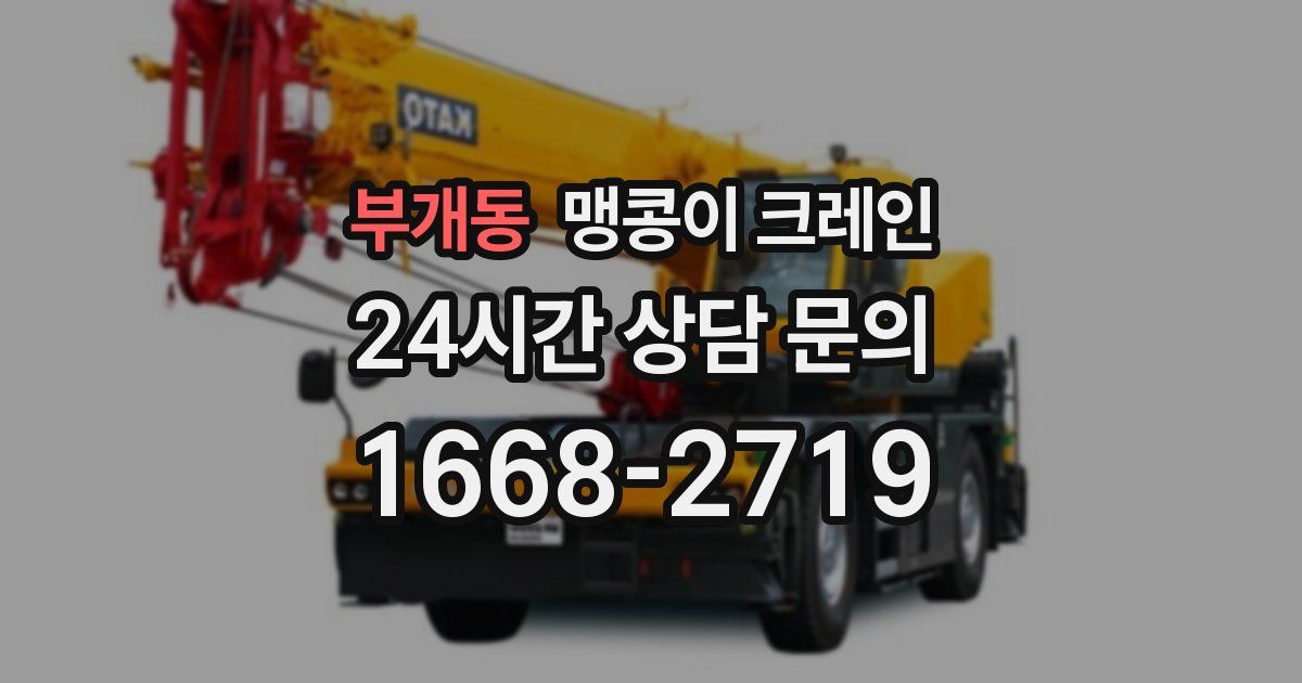 부개동 맹콩이 크레인