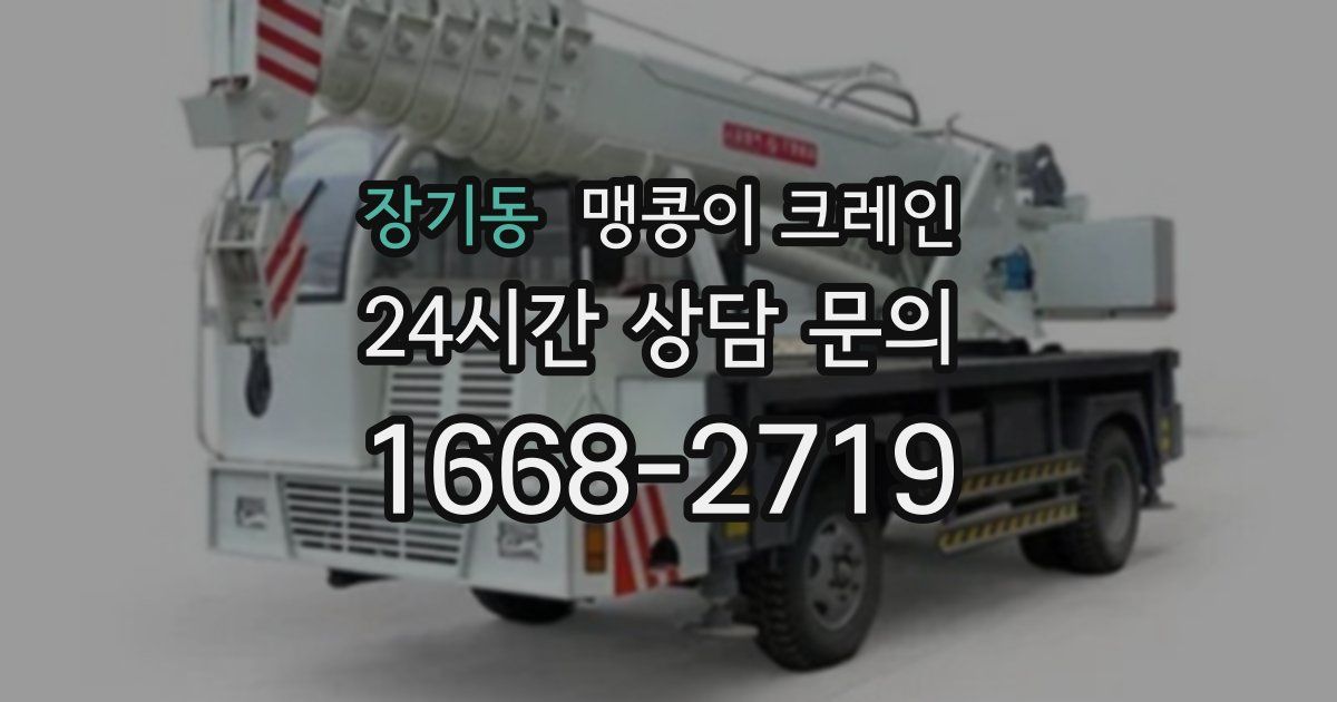 장기동 맹콩이 크레인