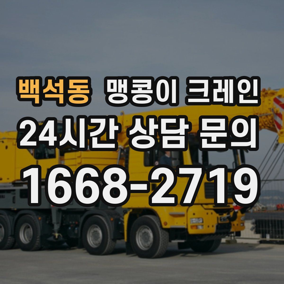 백석동 맹콩이 크레인
