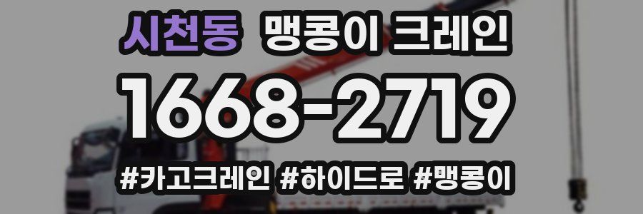 시천동 맹콩이 크레인