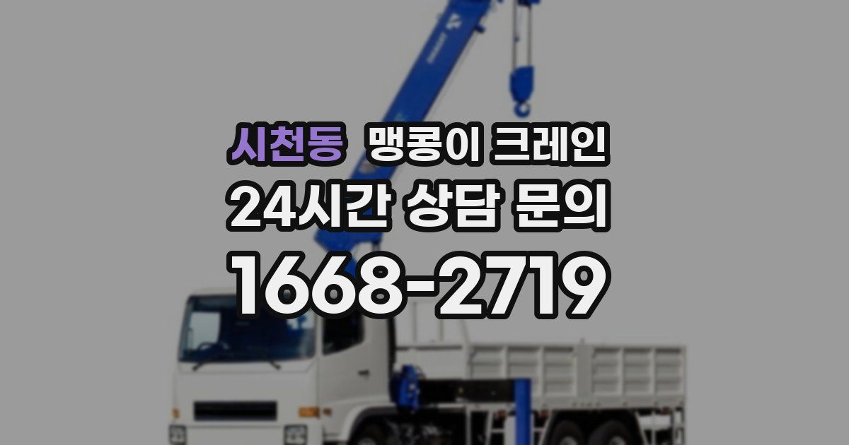 시천동 맹콩이 크레인