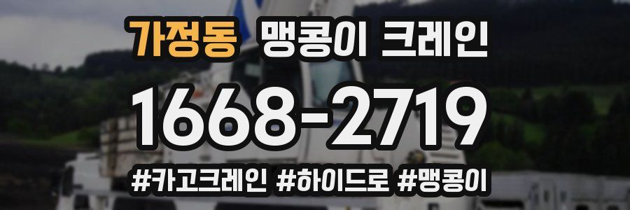 가정동 맹콩이 크레인