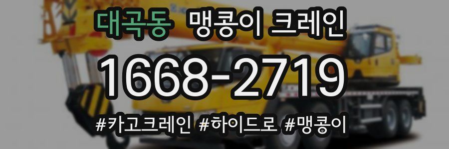 대곡동 맹콩이 크레인