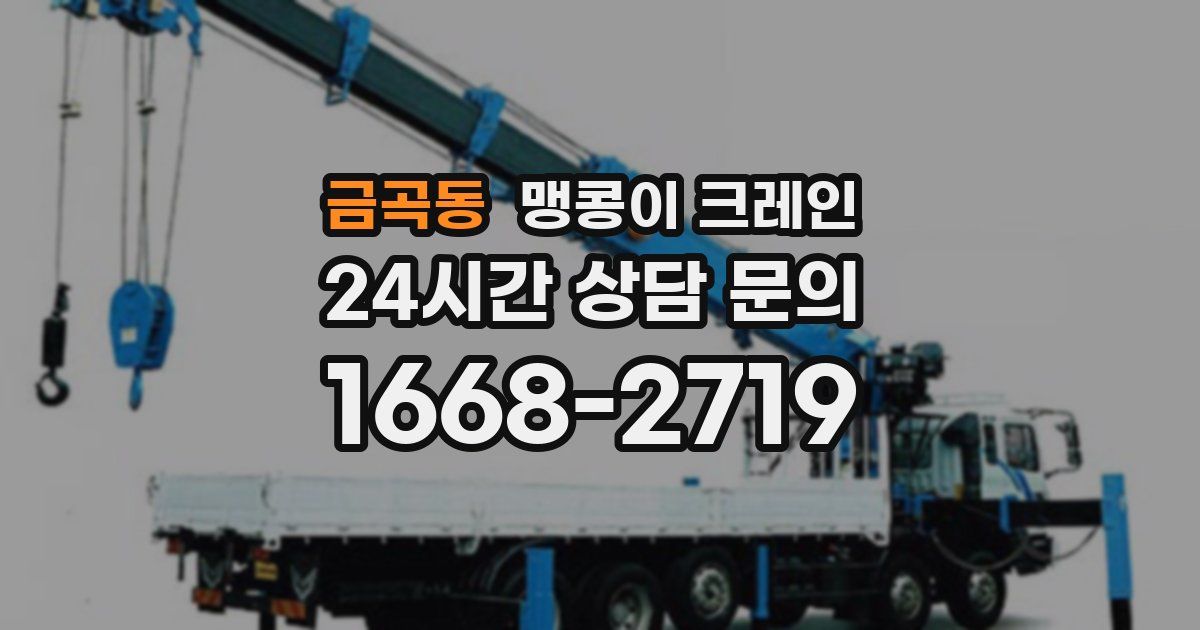 금곡동 맹콩이 크레인