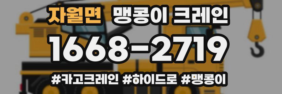 자월면 맹콩이 크레인