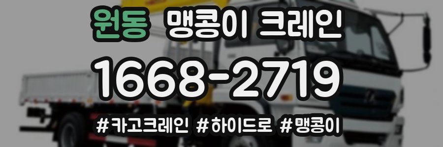 원동 맹콩이 크레인